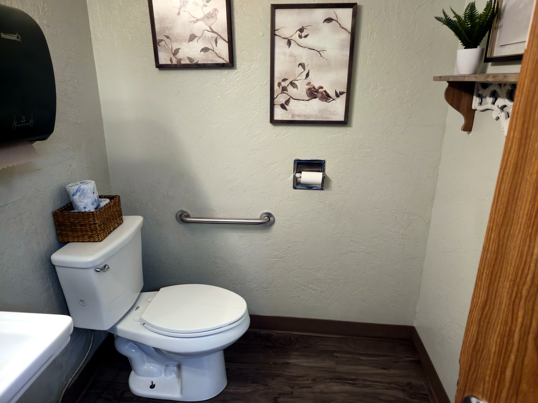 Finished accessible bathroom